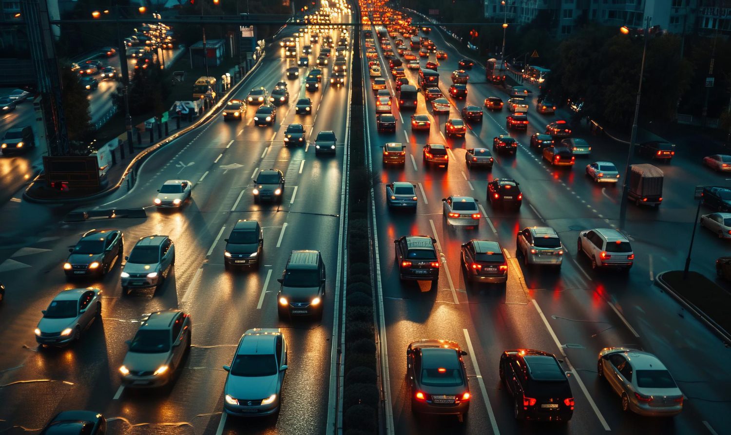 Traffic scene analysed by Quadinel AI